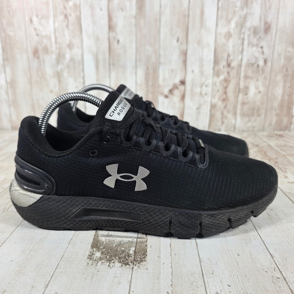 Under Armour Charged Rogue 3 Storm Black Running Shoes 3025246-001 Womens 9